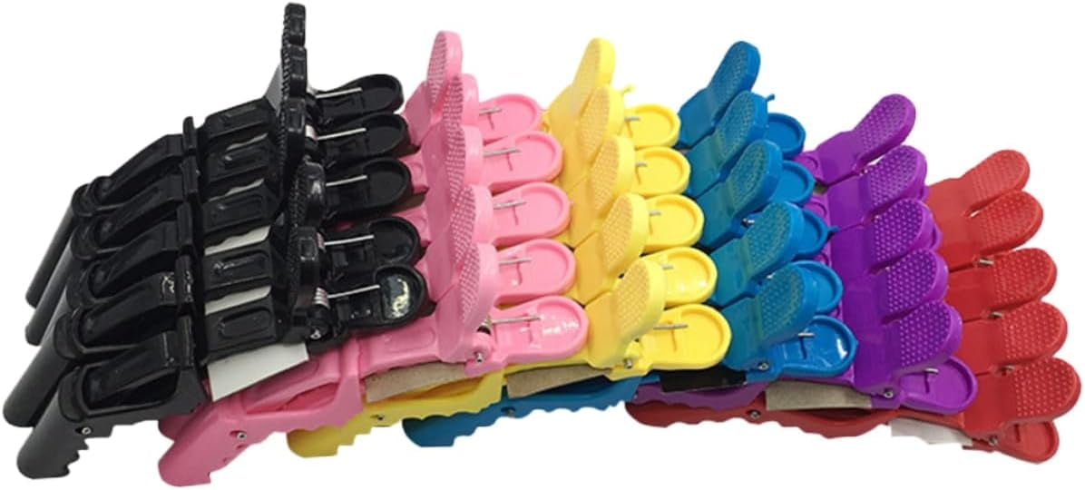 Partition Hair Clips 50PCS Practical s Portable Alligator Clamp Plastic Hair Styling Clips for