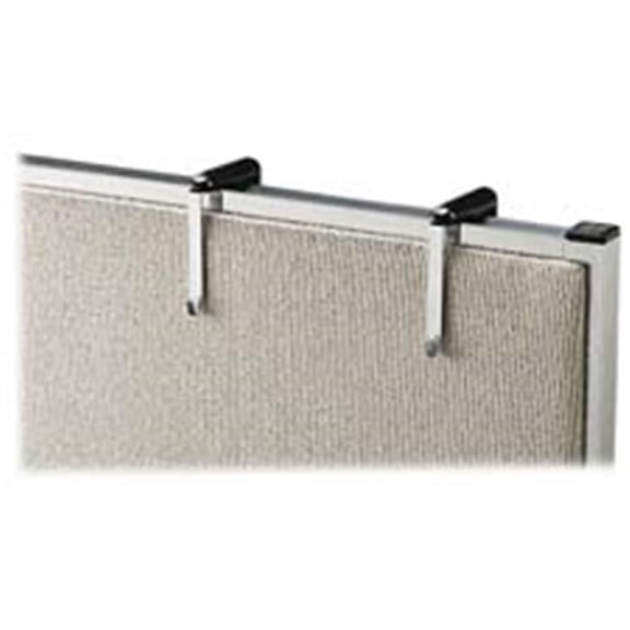 Partition Hangers, with 2 Hangers,Adjusts 1.5 in. to 3 in.,2-ST,BK