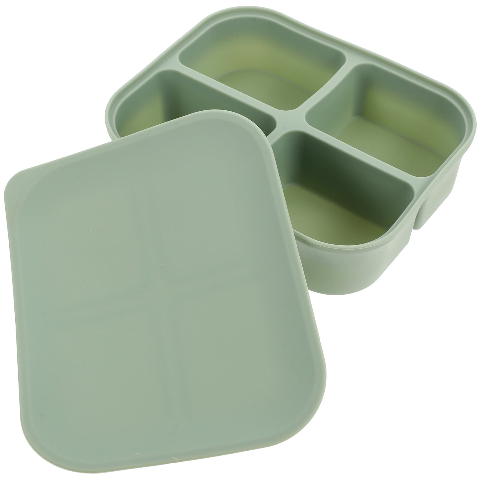 Partition Silicone Box Travel Snack Container Food for Toddlers