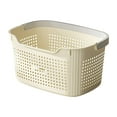 thumbnail image 1 of Partitioned Laundry Basket with Handles - 3-Section Dirty Clothes Organizer for Bathroom, Laundry Room - Durable Storage Rack with Easy-Carry Design, 1 of 2
