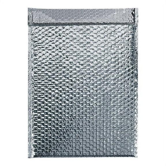 Partners Brand 12.75" x 10.5" Cool Shield Bubble Mailer 3/16" Silver 50/Case (INM1210)