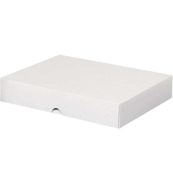 Partners Brand 8 1/2" x 11" x 2" Stationery Folding Cartons White 200/Case R1