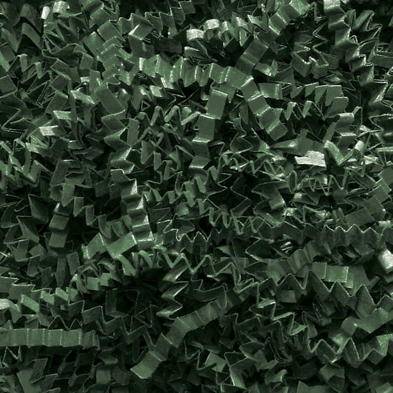 box partners cp40d 40 lbs forest green crinkle paper