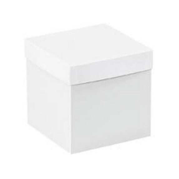 Partners Brand Deluxe Gift Box Bottms,6x6x6",PK50 DGB666W