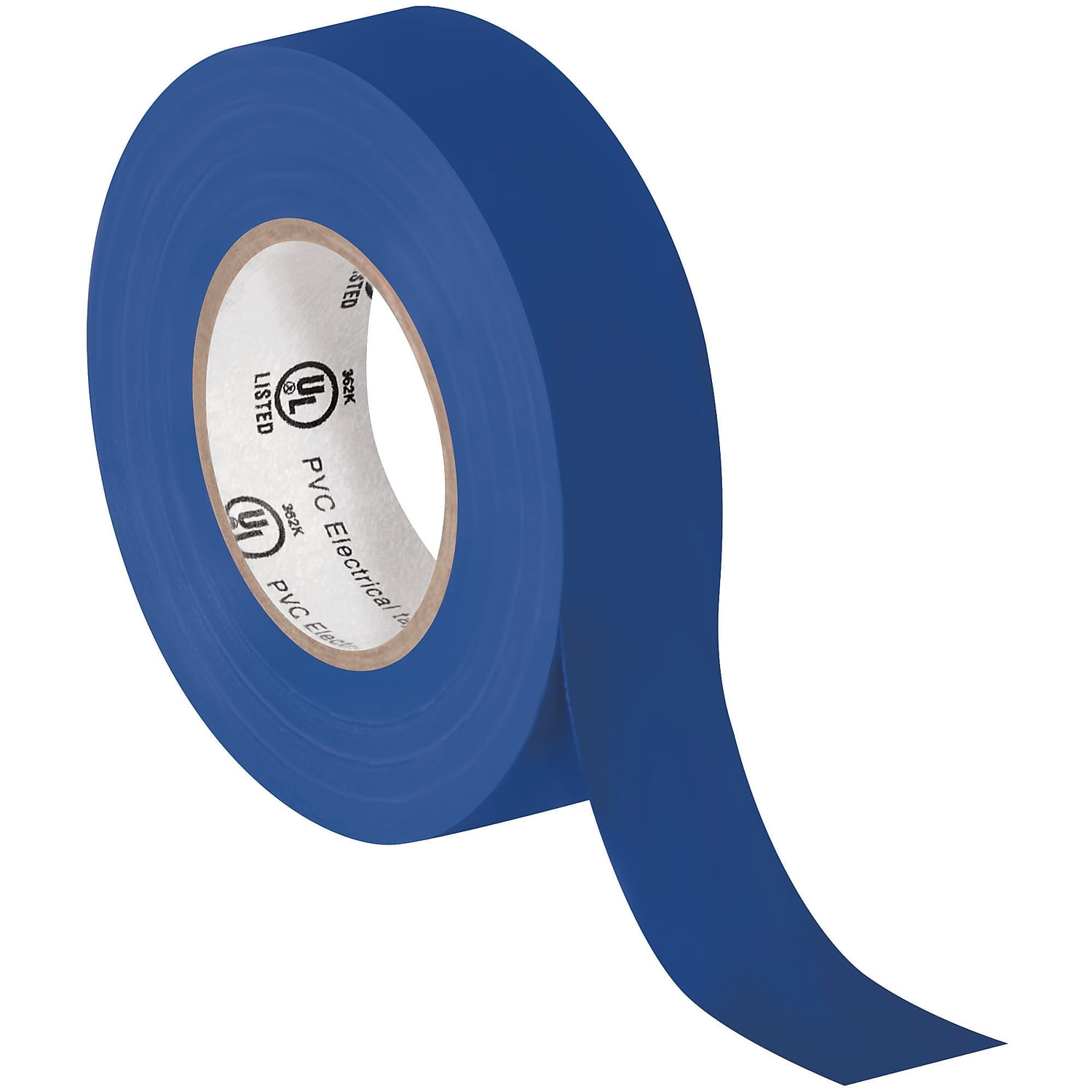 Tape Logic® 6180 Electrical Tape, 1.25" Core, 0.75" x 60', Blue, Case Of 10