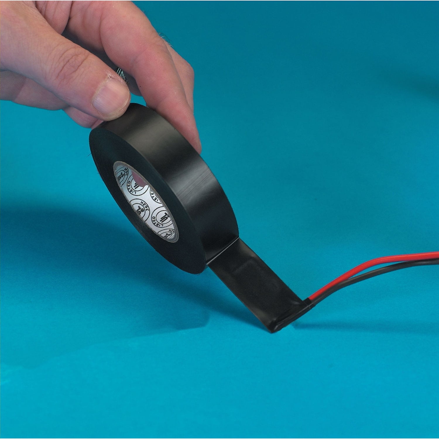 Tape Logic® 6180 Electrical Tape, 1.25" Core, 0.75" x 60', Black, Case Of 200
