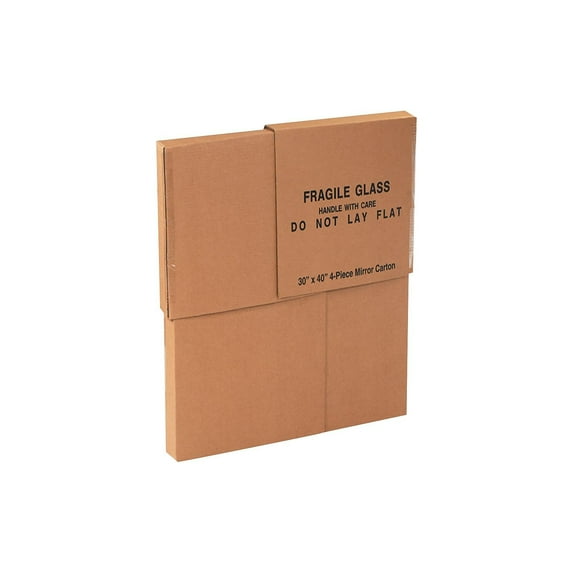 Office Depot® Brand 4-Piece Mirror Deluxe Moving Boxes, 40" x 60" x 3 1/2"