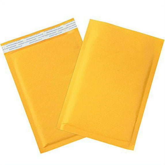 Partners Brand PB853SSR Self-Seal Bubble Mailers, 0, 6" x 10", Kraft (Pack of 150)