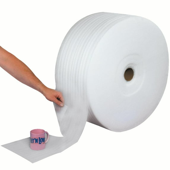 Office Depot® Brand Foam Rolls, 3/32" x 72" x 750', Slit At 12", Perf At 12", Box Of 6 Rolls