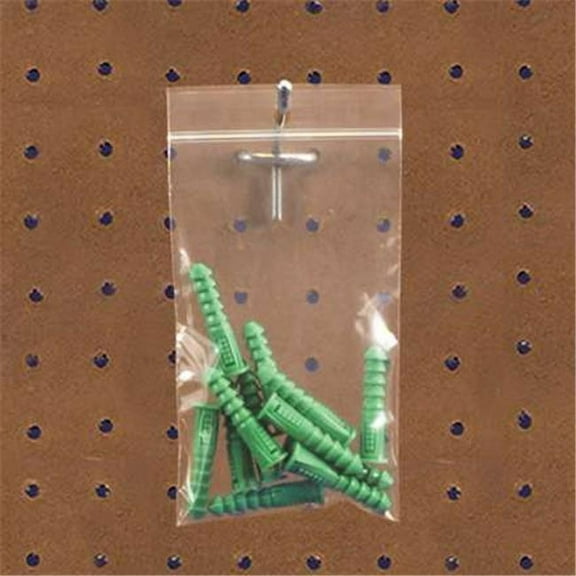 Partners Brand Poly Bag w/Hang Hole,2x2",PK1000 PB6726