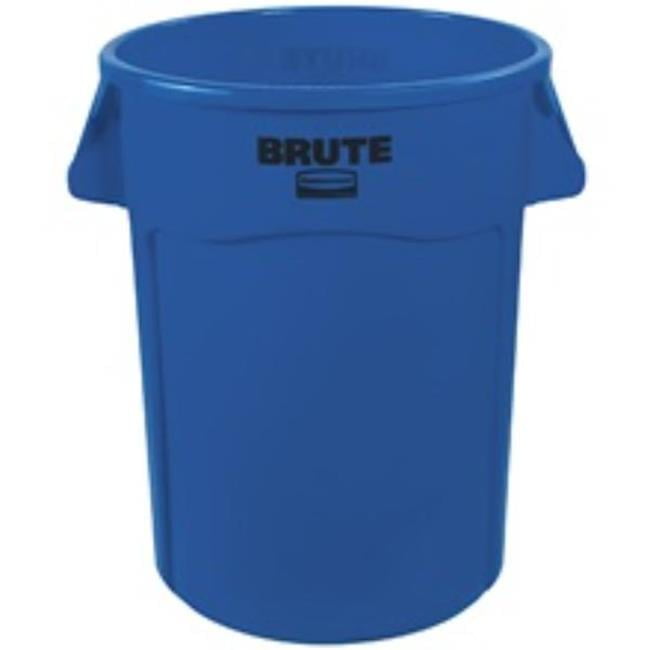 Blue Heavy-Duty Plastic 44 Gallon Trash Can