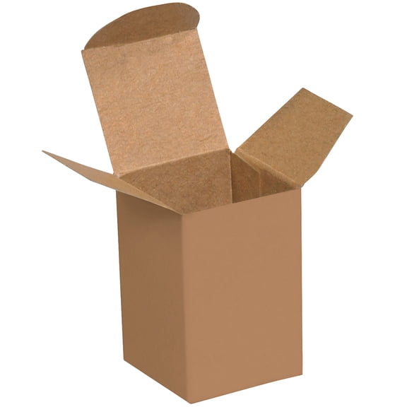 Box Partners Reverse Tuck Folding Cartons 1 1/2" x 1 1/4" x 2" Kraft 1000/Case RT2SC