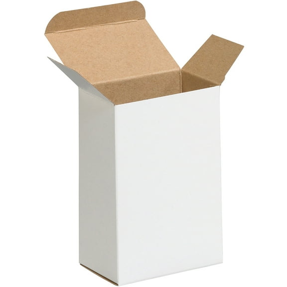Box Partners Rev-Tuck Folding Ctns,2.5x1 3/4x4,White,500/CS - BXP RTD2W