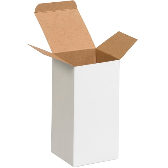 Box Partners Reverse Tuck Folding Cartons 4" x 4" x 8" White 250/Case RTS27W