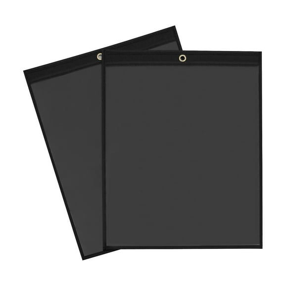 Partners Brand Solid Back Job Ticket Holders 8 1/2" x 11" Black 25/Case (JTH119)