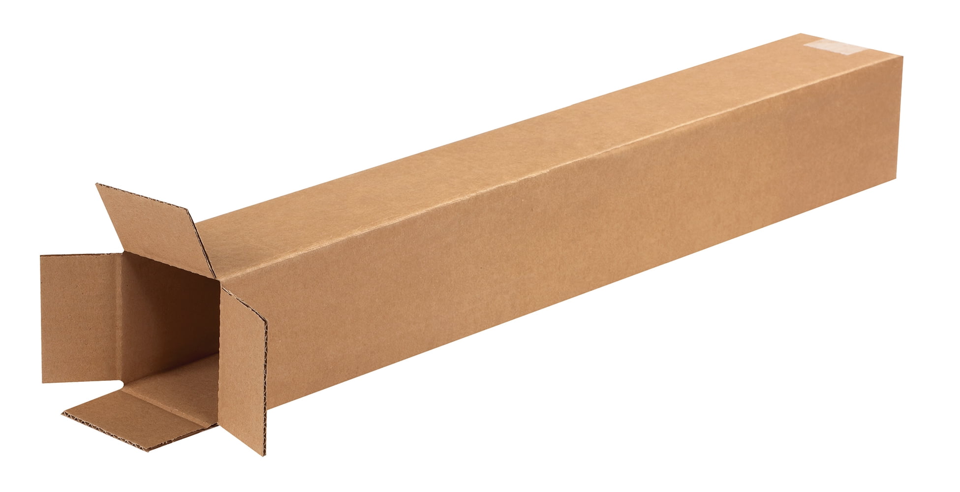 Partners Brand Tall Corrugated Boxes 4" x 4" x 28" Kraft 25/Bundle BS040428