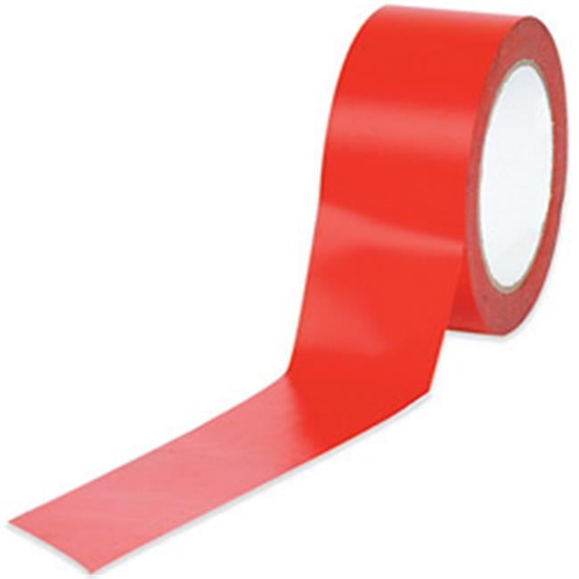 The Packaging Wholesalers Tape Logic Solid Vinyl Safety Tape 6.0 Mil 3" x 36 yds. Red 16/Case
