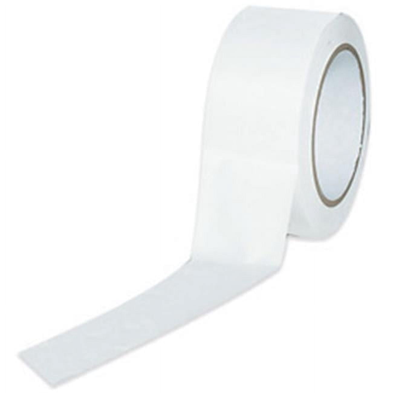 The Packaging Wholesalers Tape Logic Solid Vinyl Safety Tape 6.0 Mil 3" x 36 yds. White 16/Case
