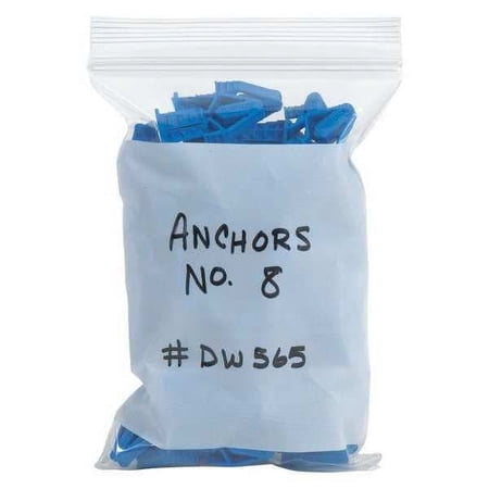 Partners Brand White Block Poly Bag,8"x12",2Mil,PK1000 PB3981