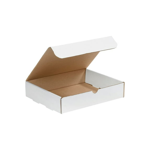 Partners Brand White Corrugated Mailers 11-1/8" x 8-3/4" x 2" 50/Bundle M1182