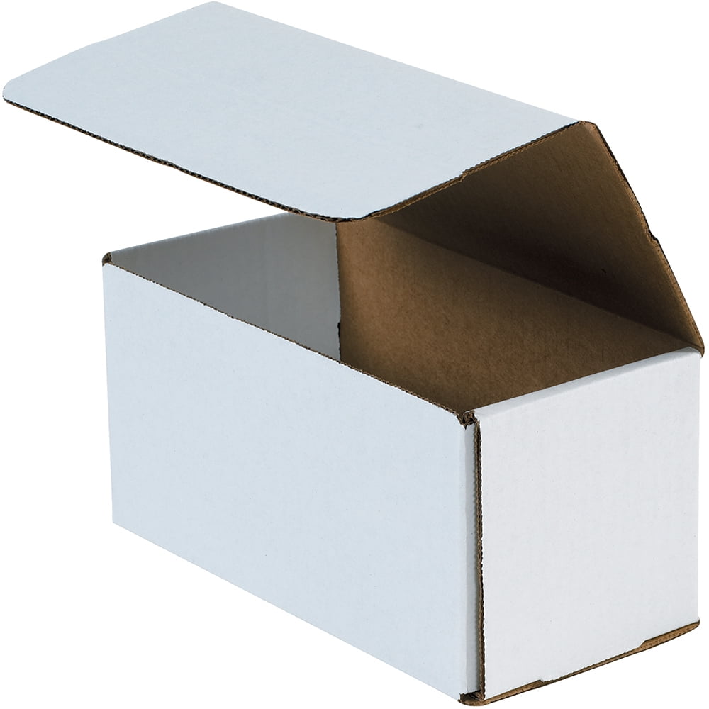 SI PRODUCTS Partners Brand White Corrugated Mailers, 9" x 4" x 4", Pack Of 50