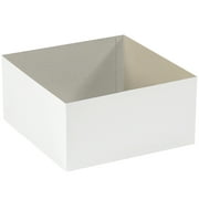 Partners Brand White Deluxe Gift Box Bottoms 19" x 12" x 6", Case of 50