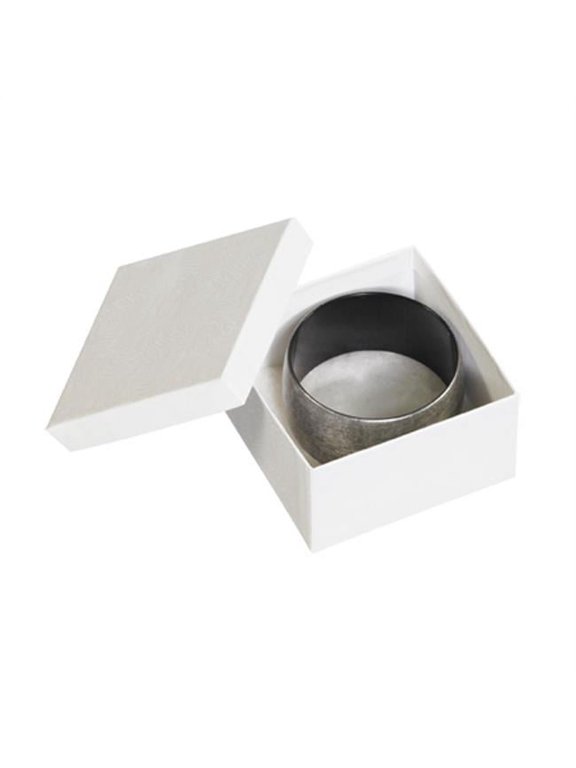 Partners Brand White Jewelry Boxes 3 1/2" x 3 1/2" x 2", Case of 100