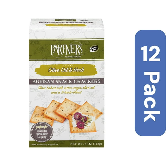 Partners Cracker Oatmeal & Herb 4 oz (Pack Of 12)