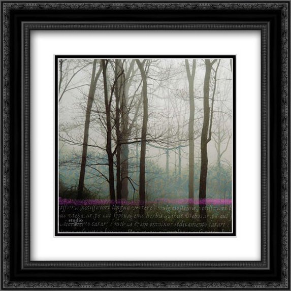 Partners I 2x Matted 20x20 Black Ornate Framed Art Print by Studio 2