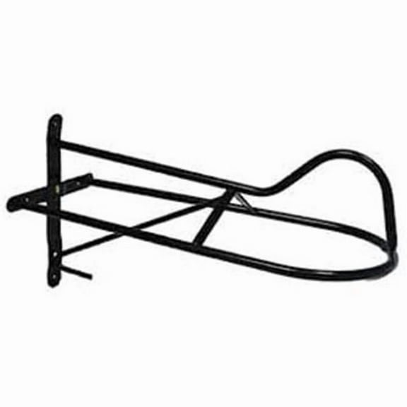 Partrade 248028 Wall Saddle Rack for Western Saddles, 24", Black