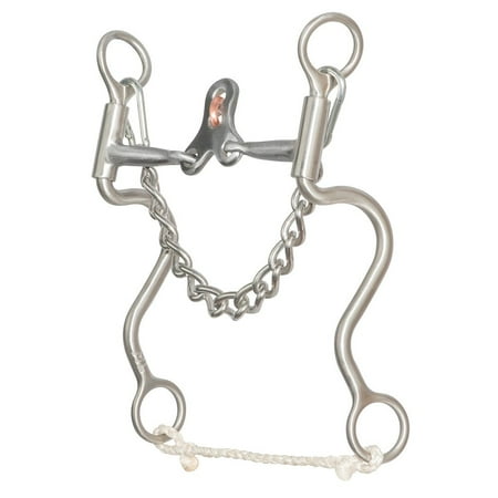 Partrade, Bit WW Ropr Coll Doug SPD LNG Shnk Snaffle 5-1/8andquot;