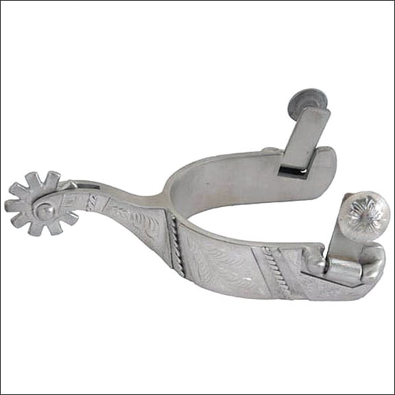 Partrade Brushed Stainless Francois Gauthier Men Show Reining Spur