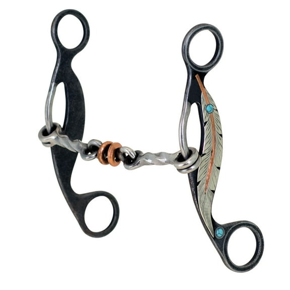 Partrade Trading Corporation Feather 7` Twisted Dogbone Gag Bit