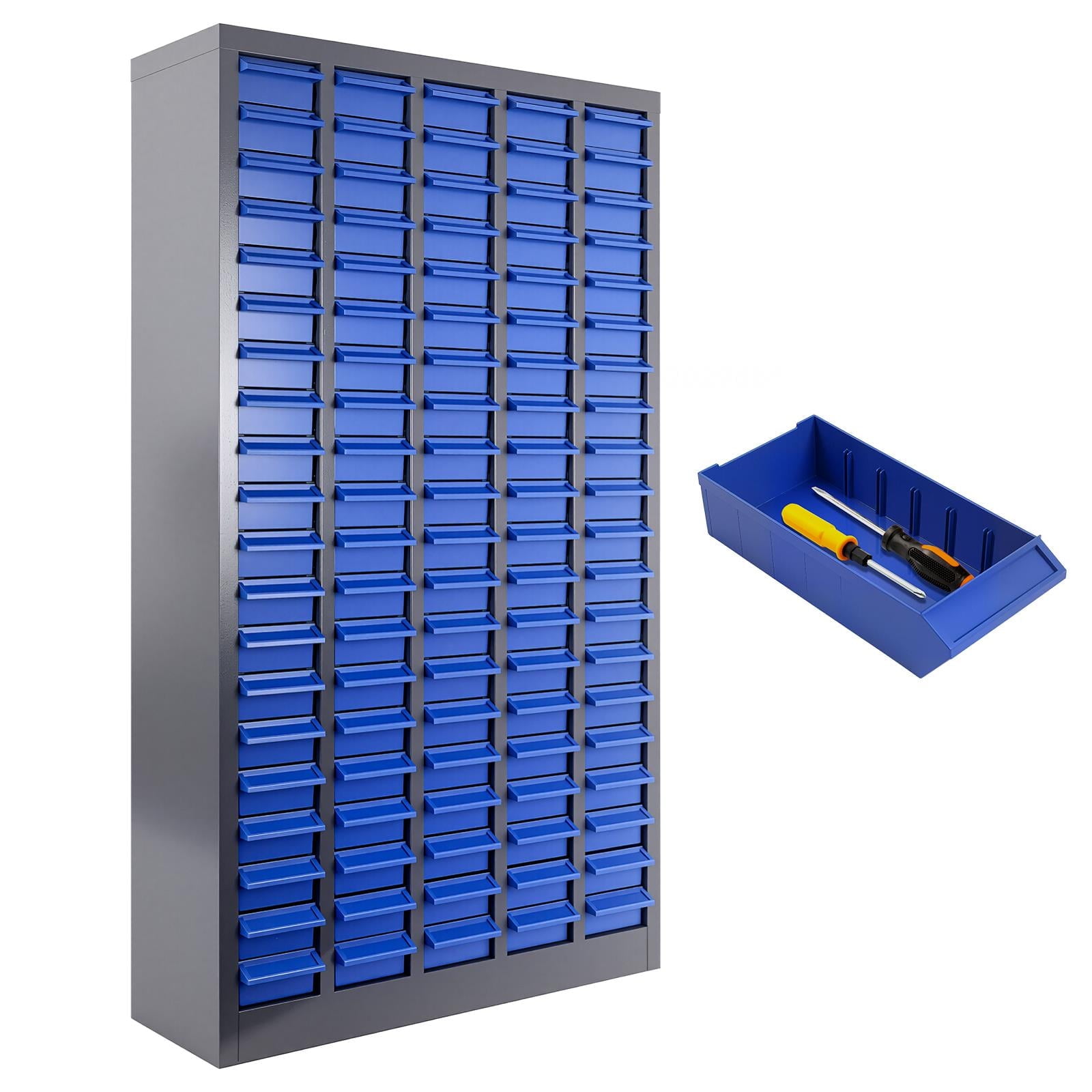 Parts Cabinet, 100-Drawer Precision, Industrial Grade Cabinet, 8.66 ...