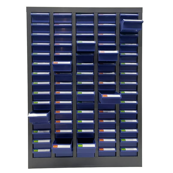 Parts Cabinet Bolt and Nut Tool Storage Cabinet with 75 Small Drawers Steel