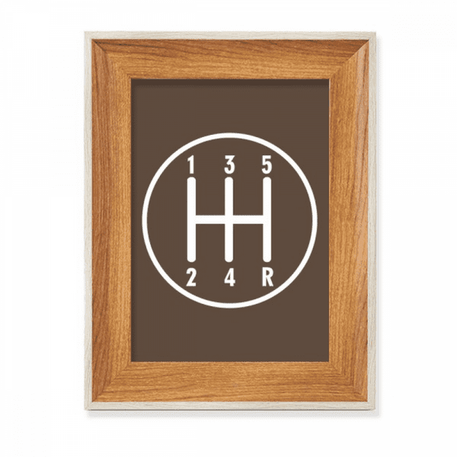Parts Car Traffic Reverse Desktop Wooden Photo Frame Display Picture Art Painting Multiple Sets