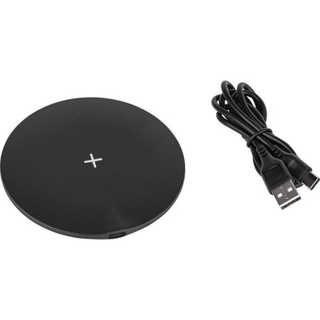 Parts Express 15W Ultra Slim Fast Wireless Charging Pad with 3 ft. USB-C to A Cable