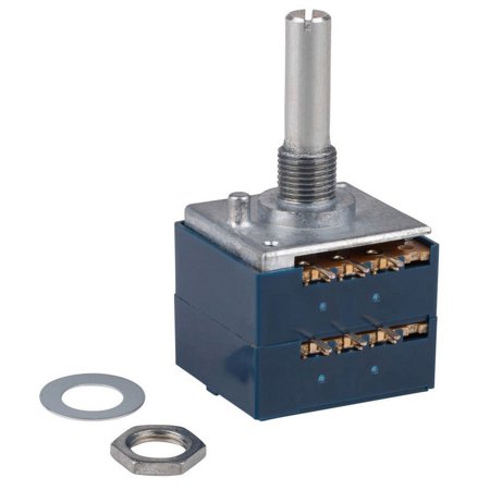 Parts Express ALPS 100KAX2 100K Ohm Audio Taper Stereo Potentiometer 6mm Shaft