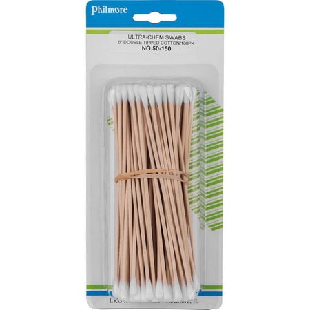 Parts Express Double Sided Cotton Swabs 100-Pack