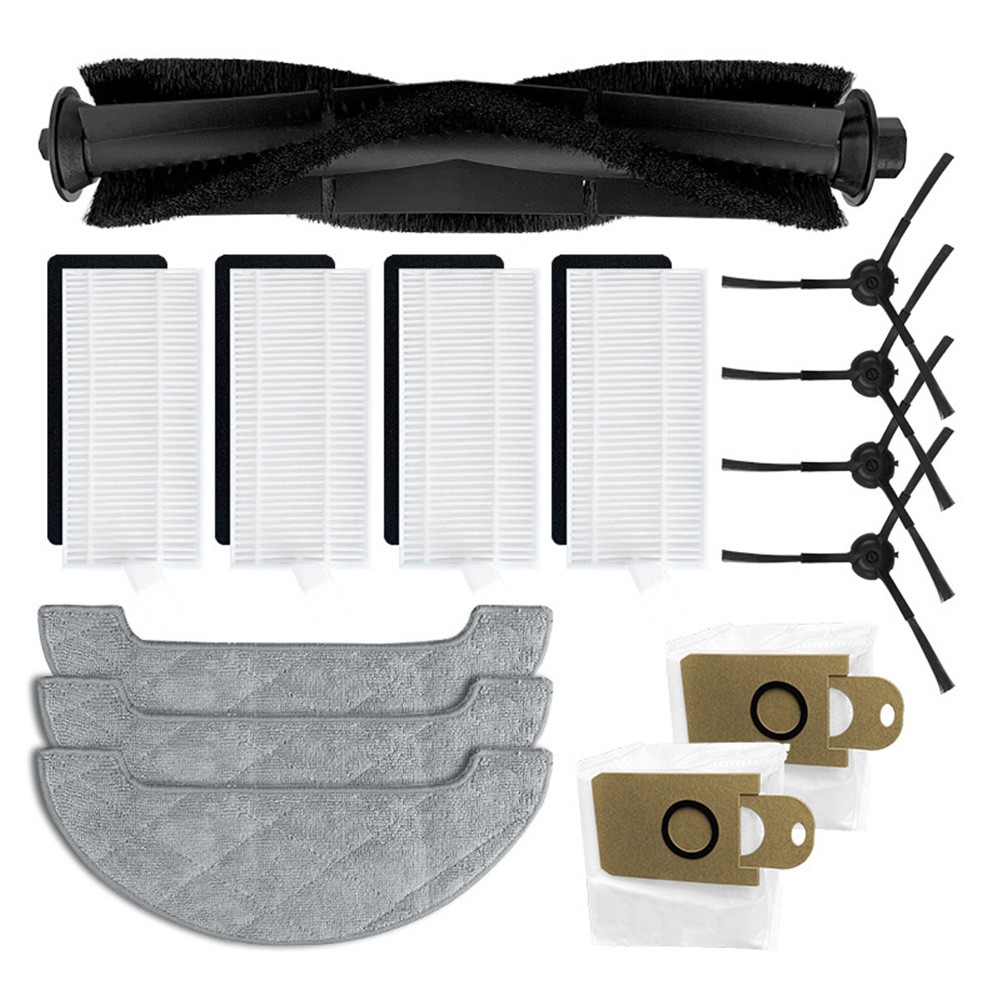 Kit Accessori Per Aspirapolvere Robot Honiture Q6 Pro, Laresar L6 Pro, Ultieno T10+ – 6 Spazzole Laterali, 1 Spazzola Principale, 2 Filtri