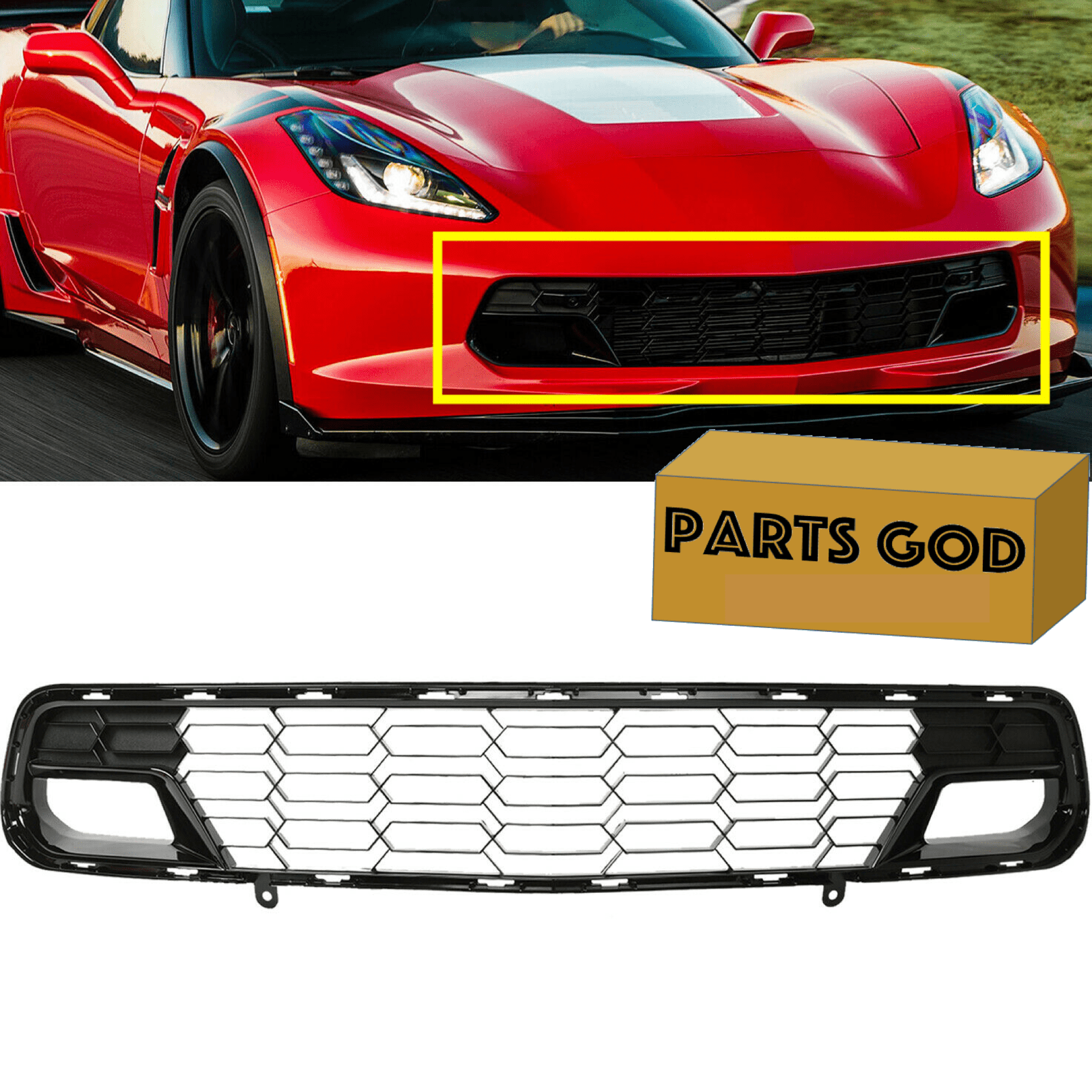Parts God Corvette C7 Z06 Style Grill - Walmart.com