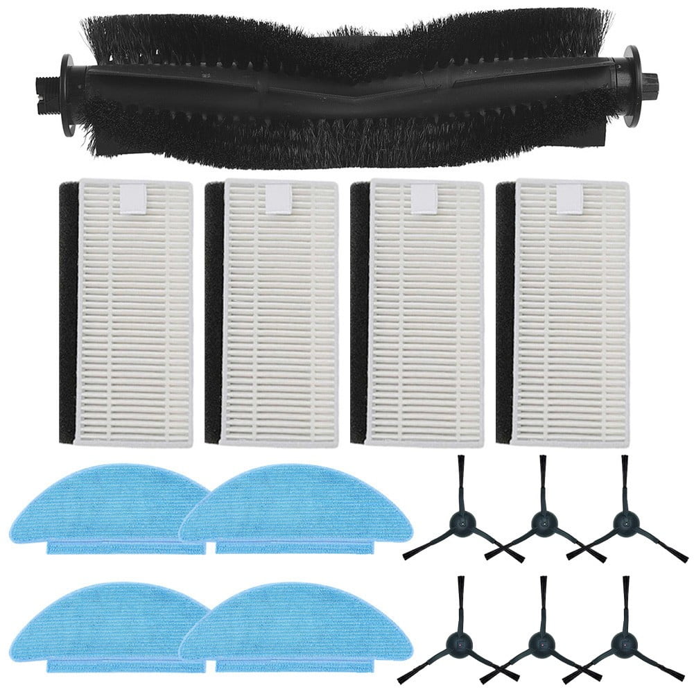 Parts Kit for Tikom L9000, Robot Vacuum Cleaner Main Brush Side Brush Filter Pad