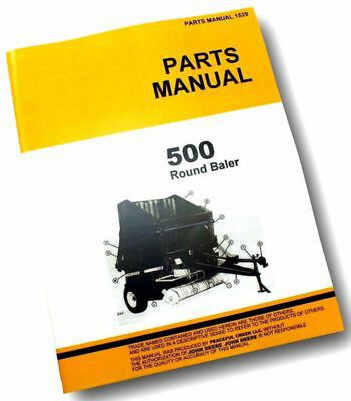 Parts Manual For John Deere 500 Hay Baler Knotter Round Exploded Views ...