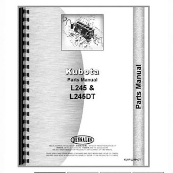 Parts Manual fits Kubota L245 L245