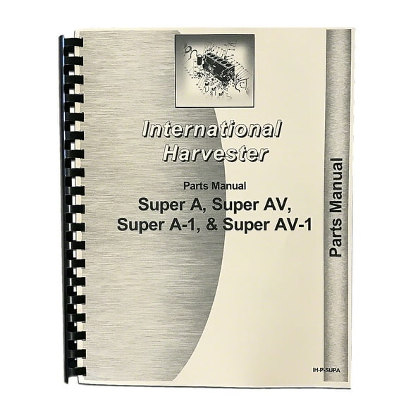Parts Manual Reprint Fits International Tractor