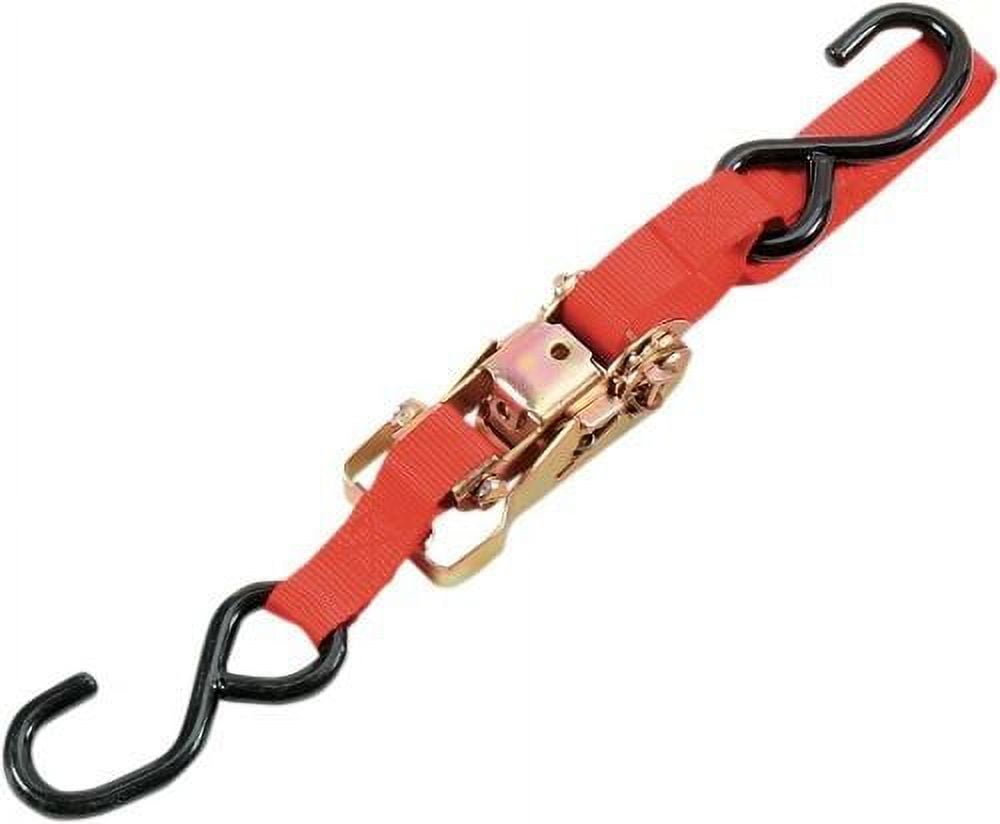 Parts Unlimited 1.5" Heavy-Duty Ratcheting Tie Downs Red (3920-0081)