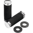 thumbnail image 1 of Parts Unlimited Cruiser 7/8" Black/Chrome Handlebar Grips (1806-10-013), 1 of 1