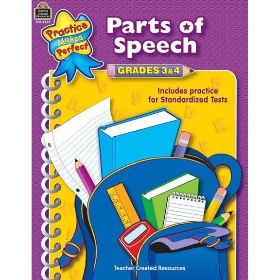 Language Arts Parts of Speech Grades 3-4, (Paperback)