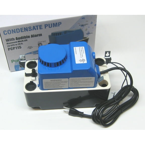 PartsConnect 115V Condensate Pump with Safety Switch and 80dB Alarm Thermally Protected Motor