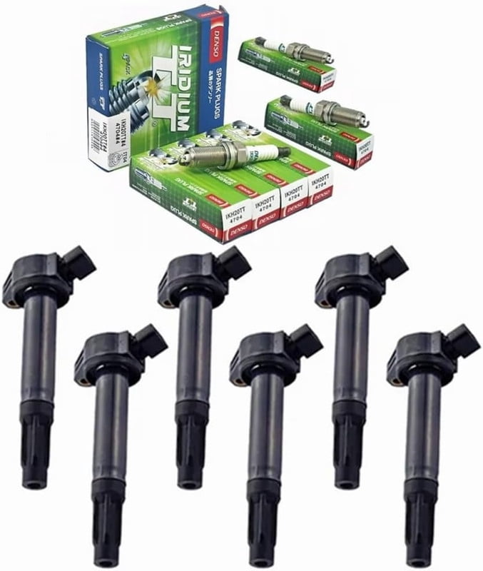 PartsDrive OEM Ignition Coil Pack & DENSO Iridium TT Spark Plug Replacement For Toyota Avalon Camry Highlander Sienna Lexus ES350 RX350 RX350L RX450h RX450h RX450hL 2019 2020 2021 2022 2023 2024